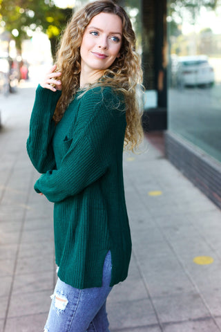 Classy Hunter Green Sweater (Curvy Size)