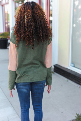 Zip Up Cinched Hem Pullover
