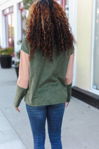 Zip Up Cinched Hem Pullover