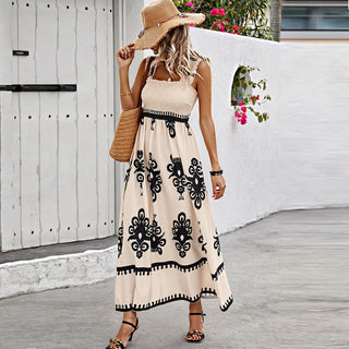 Regal Square Neck Maxi Dress