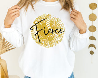 Personalized Faded Softball Sweatshirt