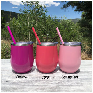 Mama’s Sippy Cup | Engraved 12oz Stainless Steel Wine Glass Tumbler