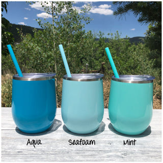 Mama’s Sippy Cup | Engraved 12oz Stainless Steel Wine Glass Tumbler