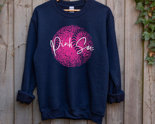 Personalized Faded Softball Sweatshirt