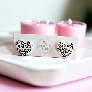 Valentines Day Heart Clay Stud Earrings | Buy 1 Get 2 FREE!