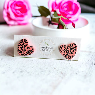 Valentines Day Heart Clay Stud Earrings | Buy 1 Get 2 FREE!