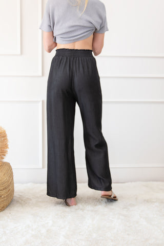 Side Pockets High Waist Wide Leg Lightweight Jeans