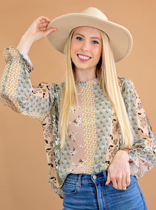 Cuff Long Sleeve Blouse