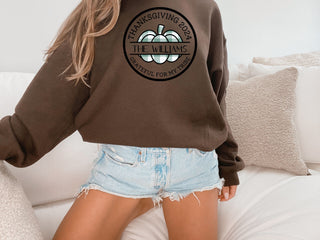 Custom Thanksgiving Sweatshirts