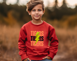 Custom Lightning Softball Sweatshirt Youth Size