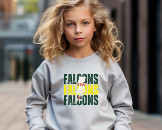 Custom Lightning Baseball Sweatshirt Youth Size