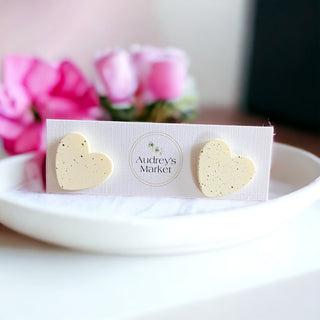 Valentines Day Heart Clay Stud Earrings | Buy 1 Get 2 FREE!