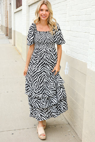 Abstract Maxi Dress SMALL Size - FINAL SALE