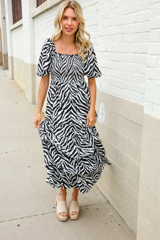 Abstract Maxi Dress SMALL Size - FINAL SALE