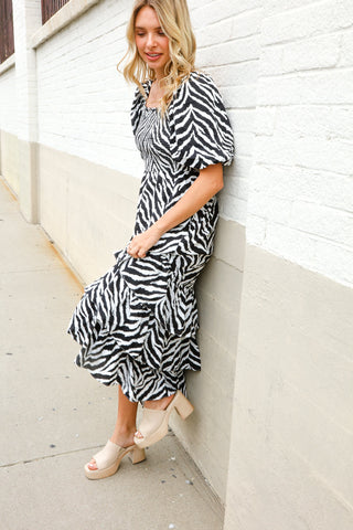 Abstract Maxi Dress SMALL Size - FINAL SALE