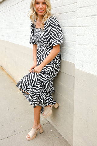 Abstract Maxi Dress SMALL Size - FINAL SALE