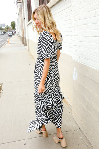 Abstract Maxi Dress SMALL Size - FINAL SALE