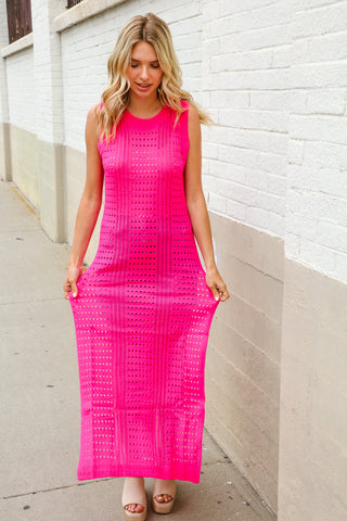 The Perfect Find Hot Pink Coverup - FINAL SALE