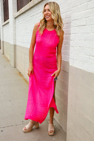The Perfect Find Hot Pink Coverup - FINAL SALE