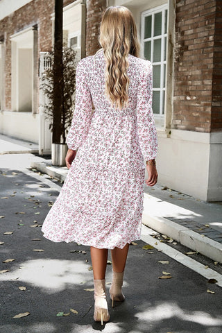 Ditsy Charm Midi Dress