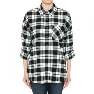 Lightweight Plaid Flannel Shirt