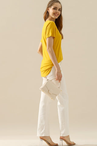 V-Neck Short Sleeve T-Shirt in 10 Colors