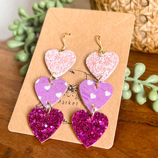 Avery Heart Drop Earrings