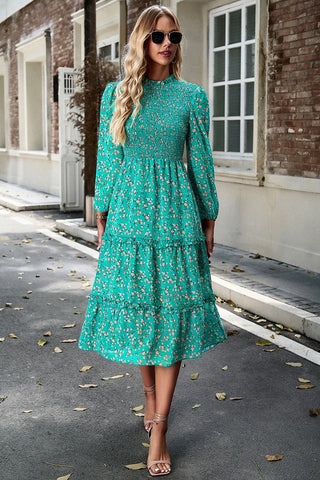 Ditsy Charm Midi Dress