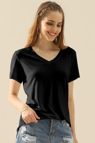 V-Neck Short Sleeve T-Shirt in 10 Colors
