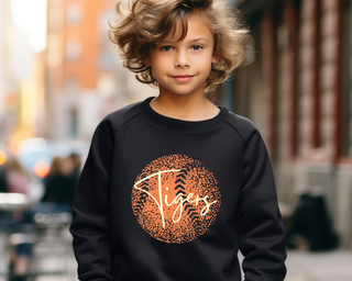 Personalized Faded Softball Sweatshirt Youth Size
