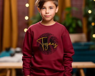 Personalized Faded Softball Sweatshirt Youth Size