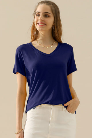 V-Neck Short Sleeve T-Shirt in 10 Colors