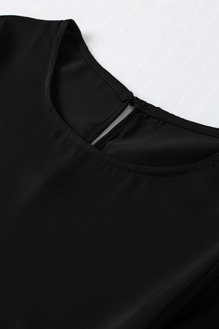 Ruffle Bubble Sleeve Top