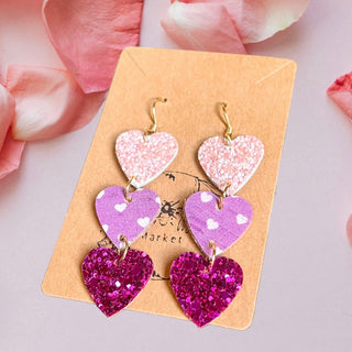 Avery Heart Drop Earrings