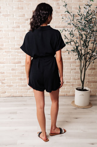 Don't Worry 'Bout a Thing V-Neck Romper FINAL SALE