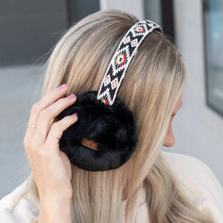 CC South West Aztec Print Adjustable Earmuff - Truly Contagious