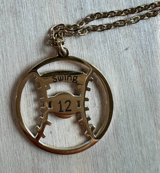 Personalized Laser Engraved Baseball/ Softball Necklace