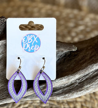 Handmade Spring Pastel Leaf Cutout Earrings – Lightweight & Chic! ?✨