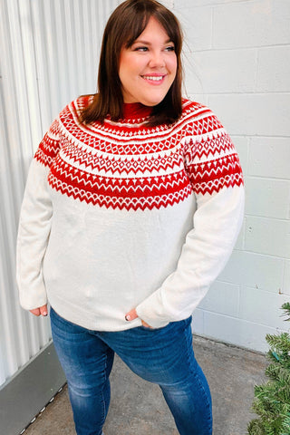 Feeling Festive Sweater (Curvy Sizes Available ONLY)