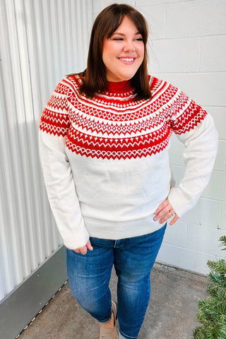 Feeling Festive Sweater (Curvy Sizes Available ONLY)