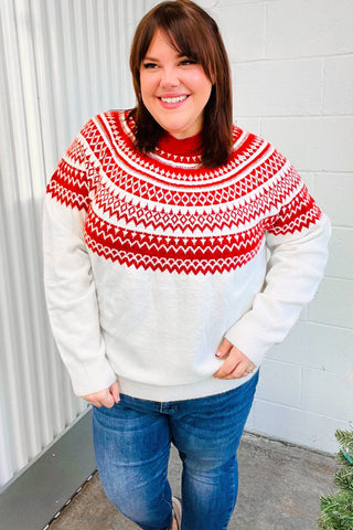 Feeling Festive Sweater (Curvy Sizes Available ONLY)