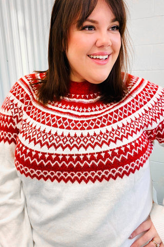 Feeling Festive Sweater (Curvy Sizes Available ONLY)