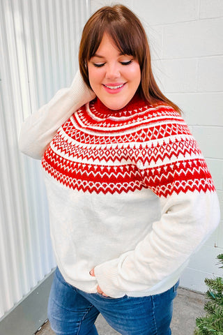 Feeling Festive Sweater (Curvy Sizes Available ONLY)