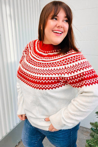 Feeling Festive Sweater (Curvy Sizes Available ONLY)