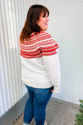 Feeling Festive Sweater (Curvy Sizes Available ONLY)