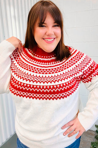 Feeling Festive Sweater (Curvy Sizes Available ONLY)
