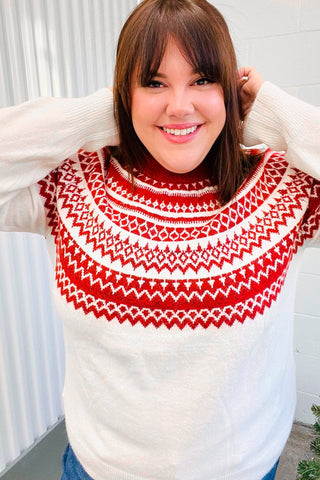 Feeling Festive Sweater (Curvy Sizes Available ONLY)