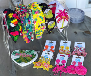 Mom Palm Heart Seed Beaded Coin Purse