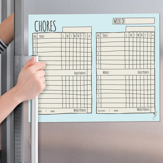 Chore Chart for 2 Kids- Sketch Design