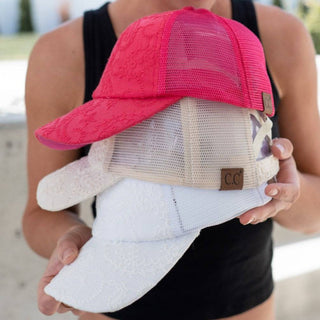 CC Paisley Embroidered Criss-Cross Cap - Truly Contagious